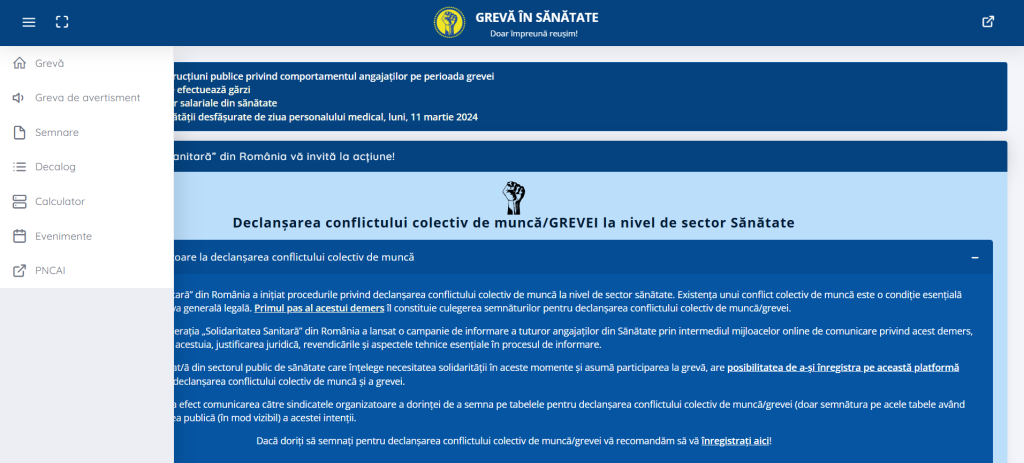 Platforma Grevă în Sănătate