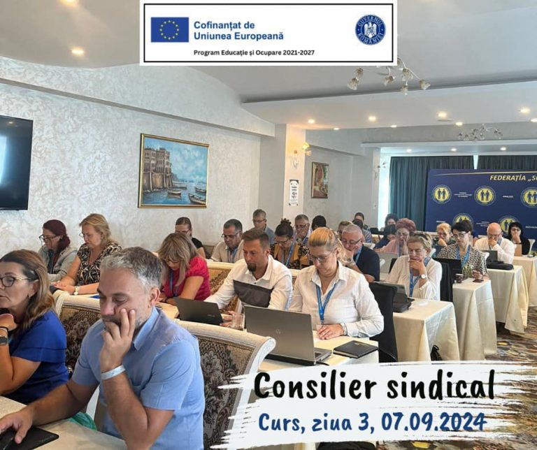 Cursul „Consilier sindical”