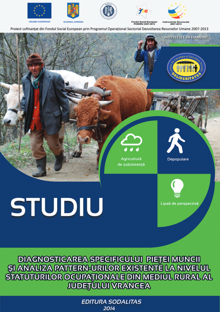 Diagnosticarea specificului pieței muncii și analiza pattern-urilor existente la nivelul statuturilor ocupaționale din mediul rural al județului Vrancea